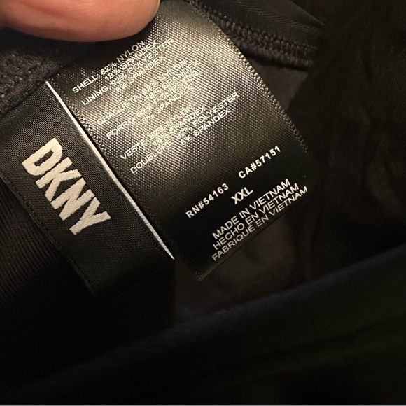 NWT DKNY Black One Piece Swimsuit reg $139 size XXL - Picture 8 of 9